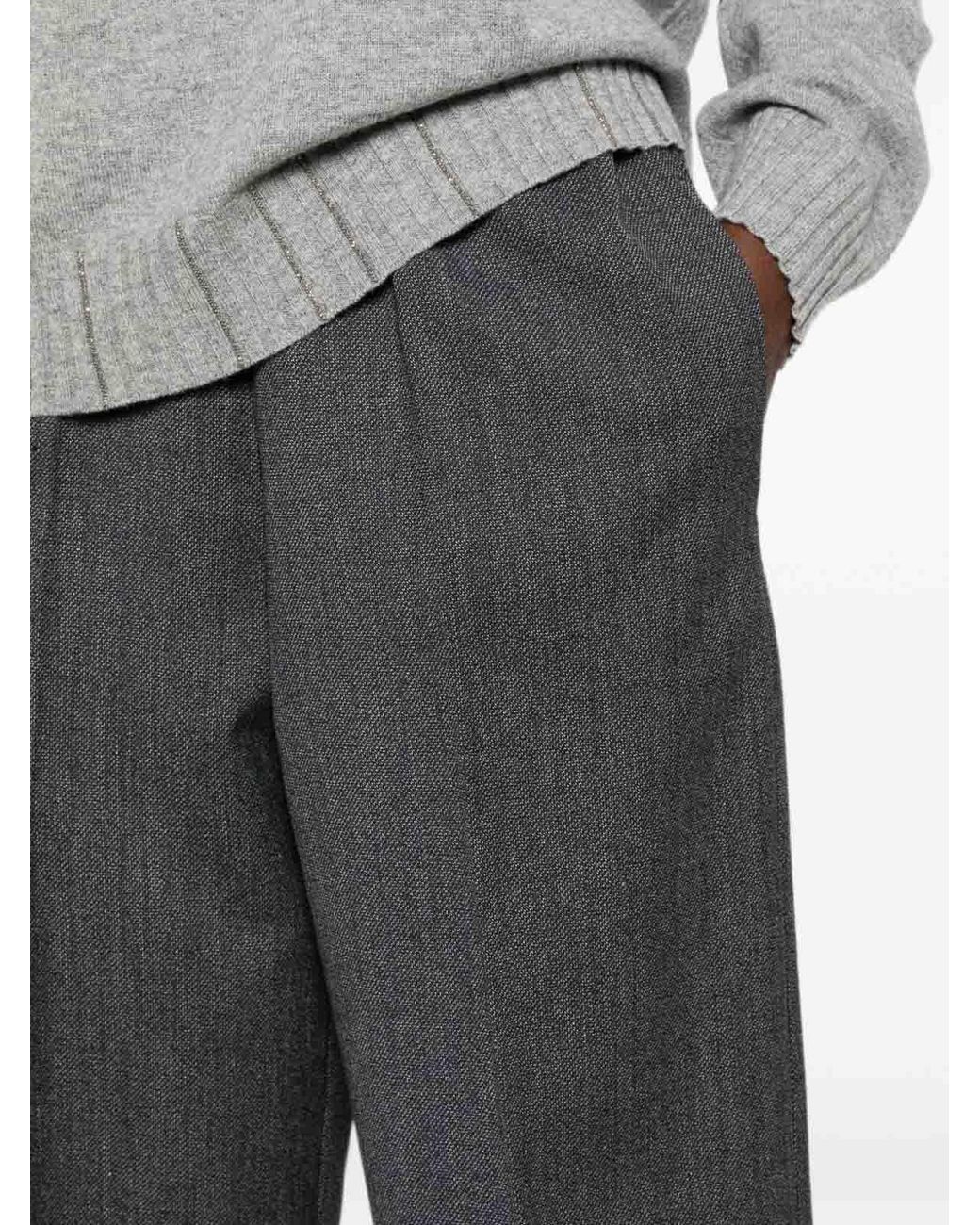 Fabiana Filippi Gray Trevi Elasticated-Waistband Trousers