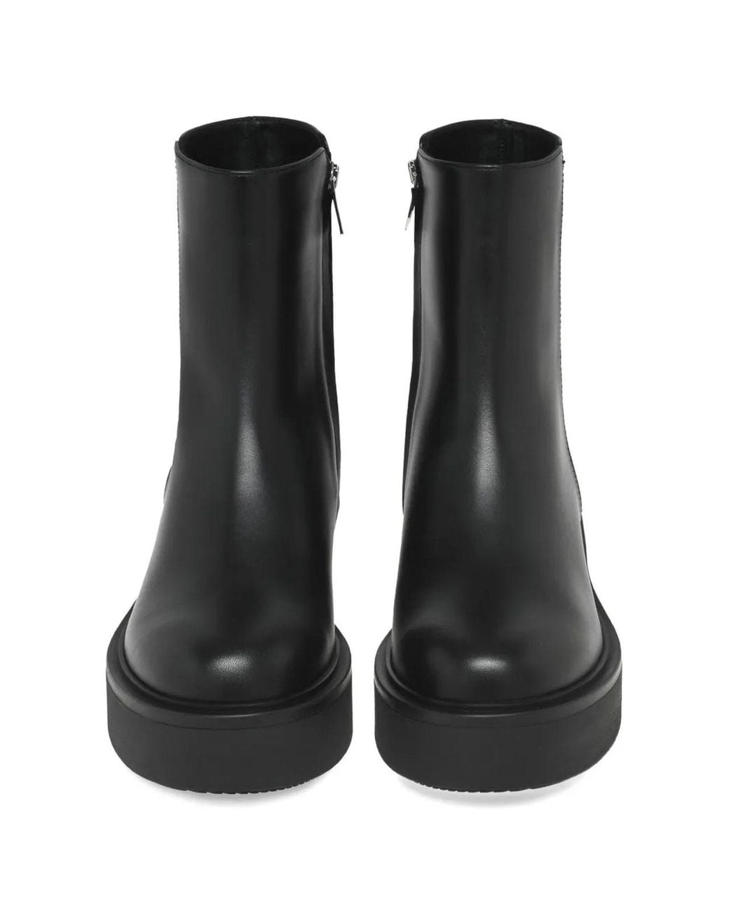 Gianvito Rossi Black Hiro Platform Ankle Boots