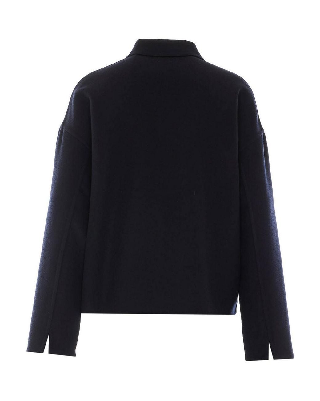 Fabiana Filippi Blue Jacket With Frontal Zip Closure