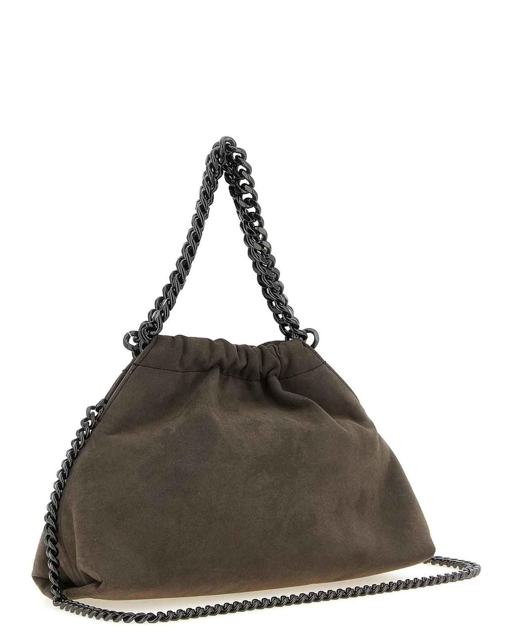 Stella McCartney Brown Falabella Mini Drawstring' Crossbody Bag