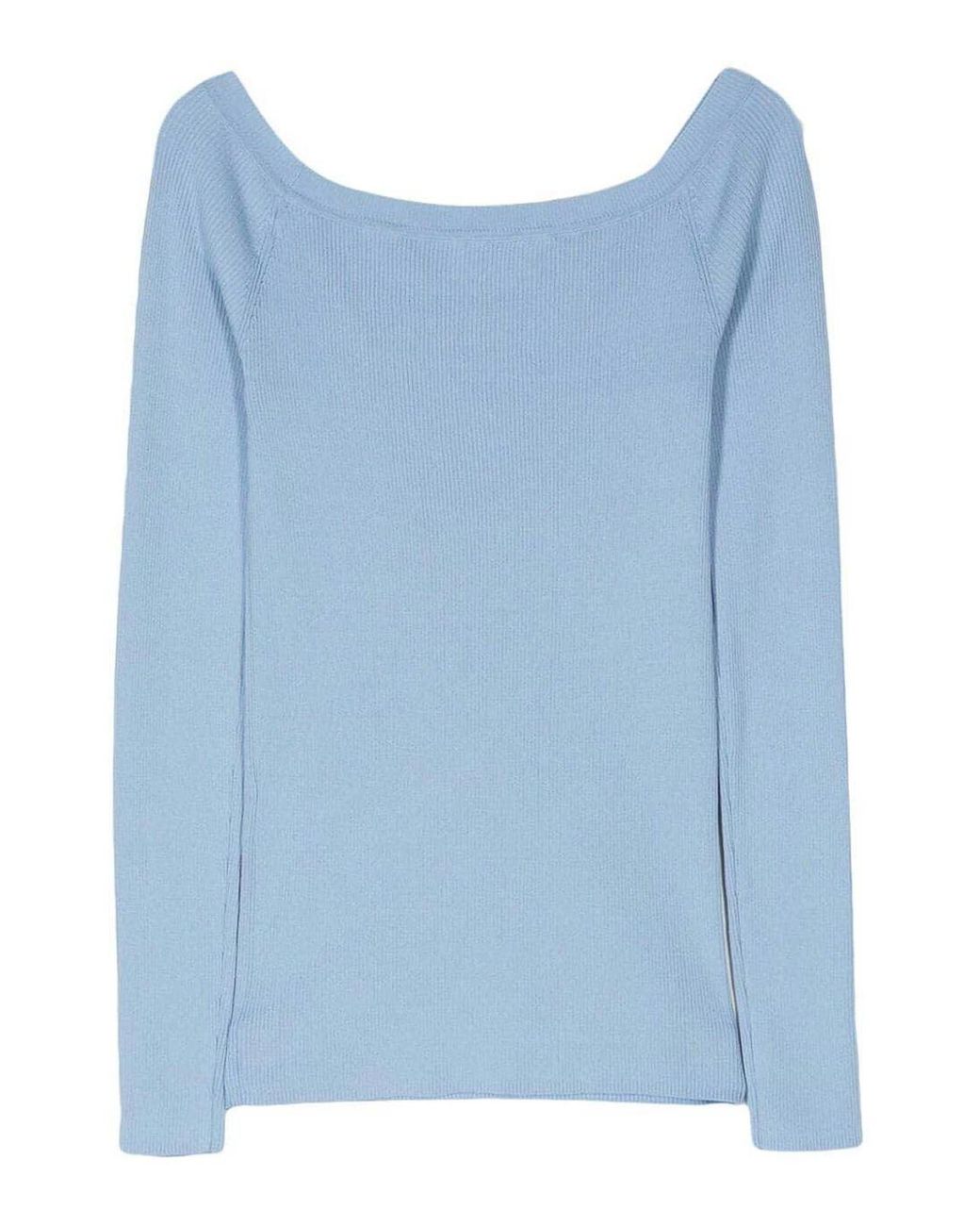 P.A.R.O.S.H. Blue Round Neck