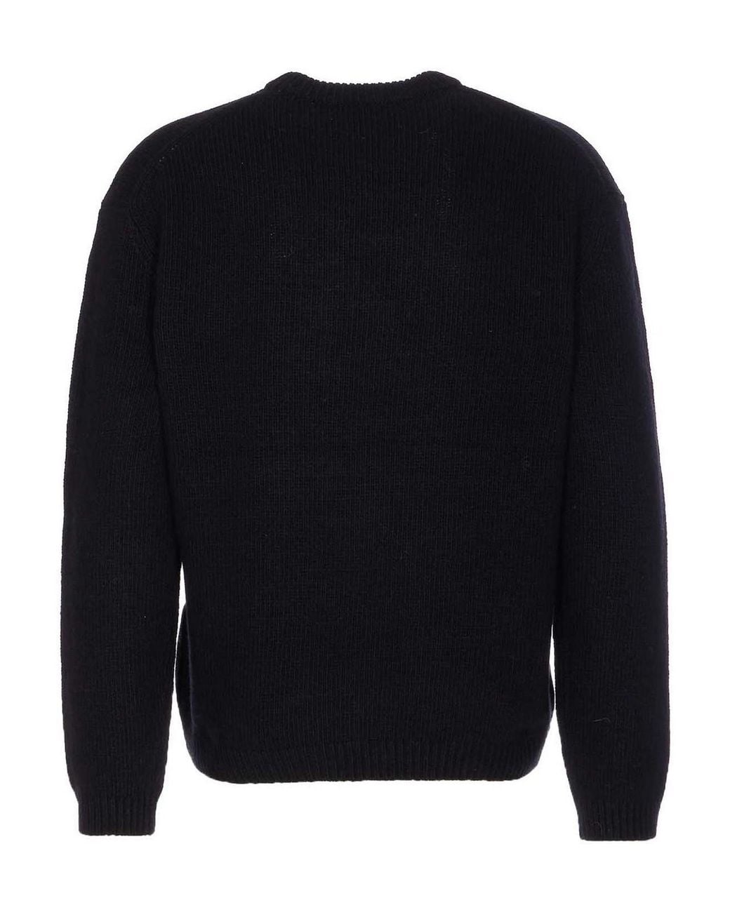 Maison Kitsuné Blue Dressed Fox Embroidered Sweater for men
