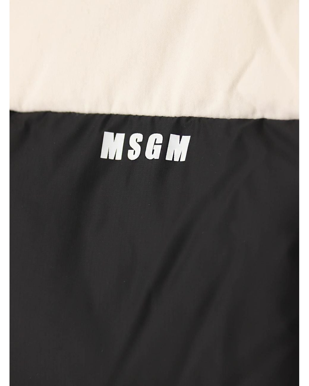 MSGM Black Down Jacket for men