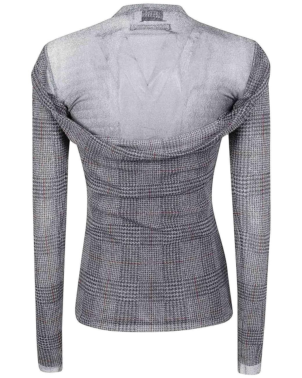 Jean Paul Gaultier Gray Printed And Prince Of Wales