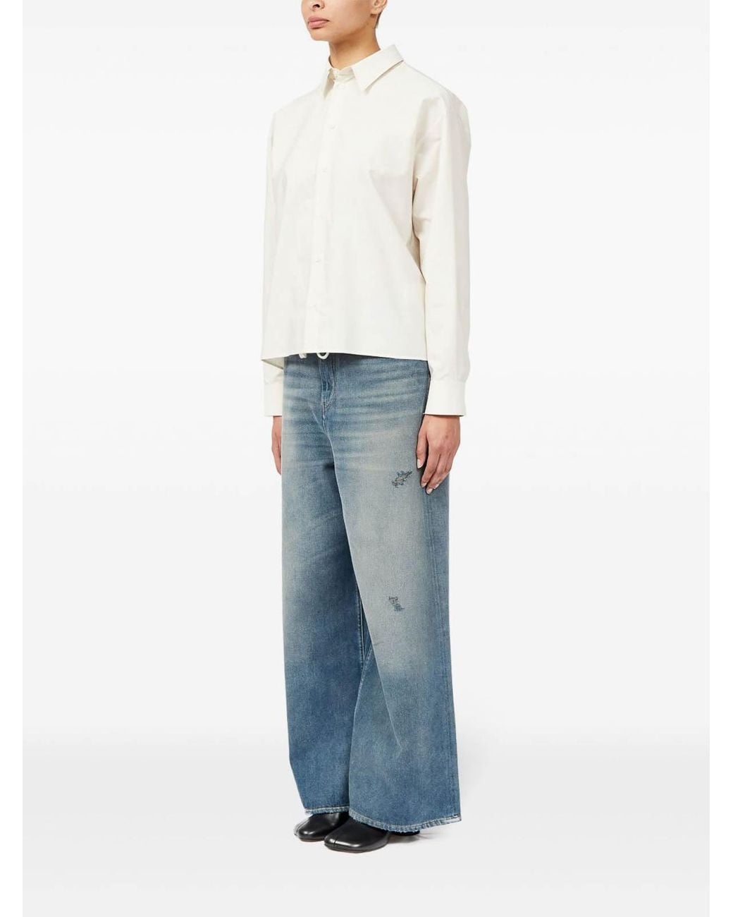 MM6 by Maison Margiela White Strata Shirt