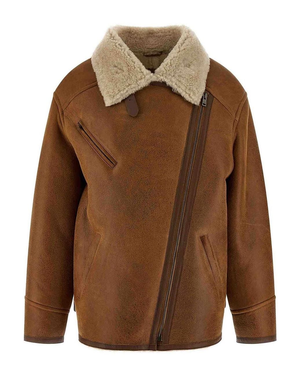 Isabel Marant Brown Adelina Sheepskin Jacket