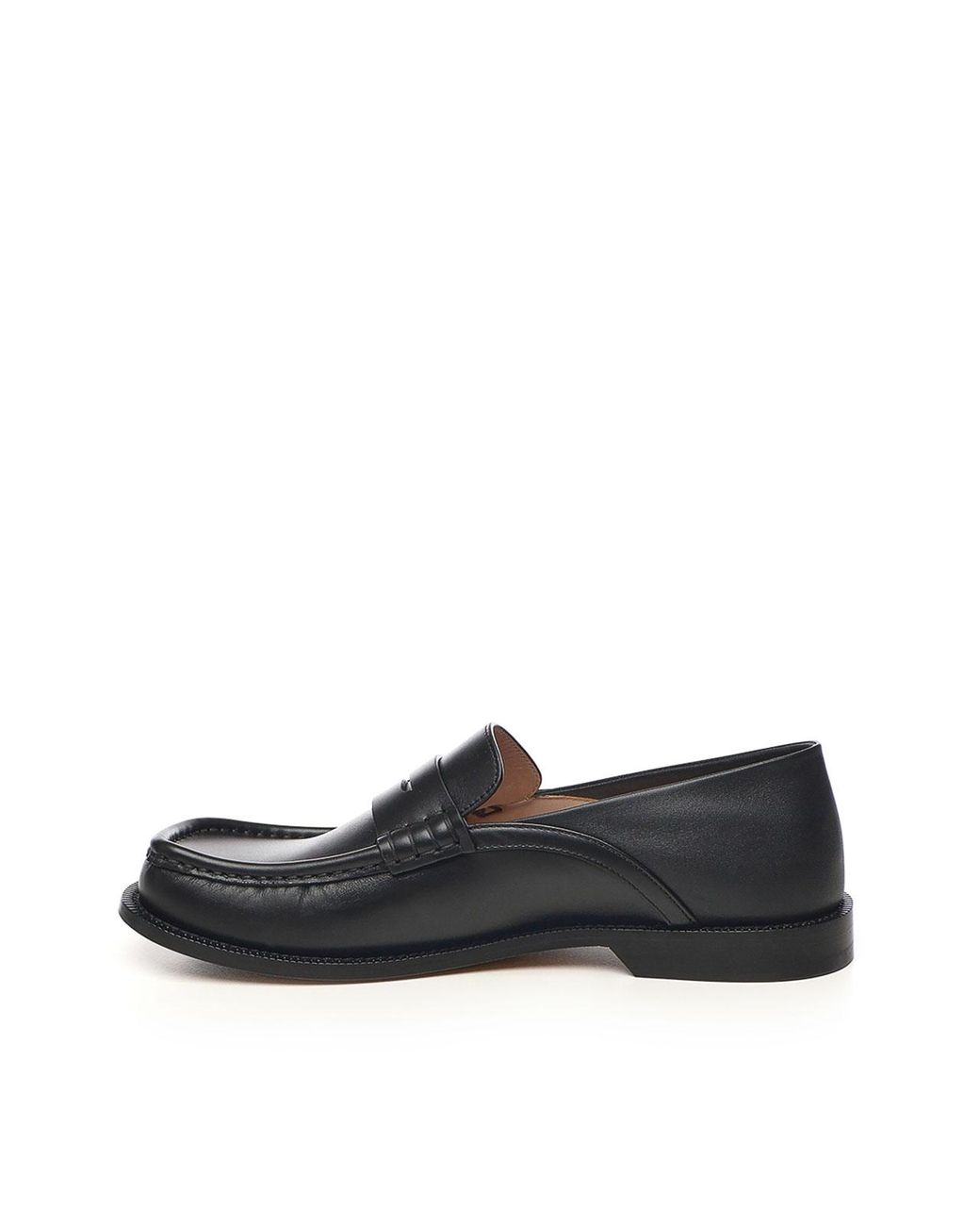 Loewe Black Campo Flap Back Loafers for men
