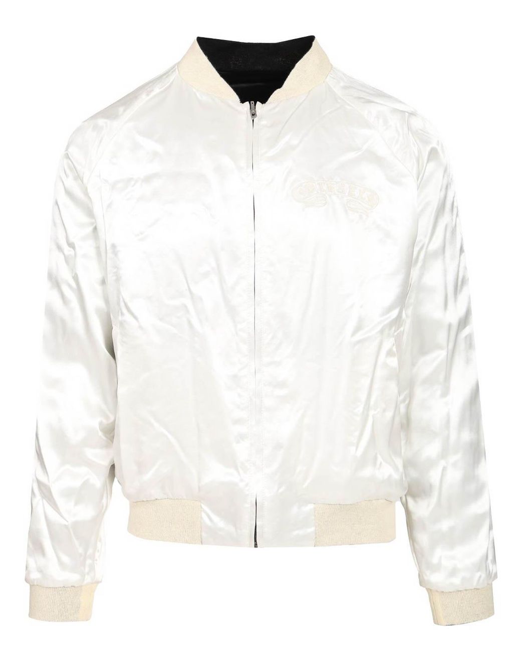 DIESEL Black Reversible Satin Bomber Jacket for men