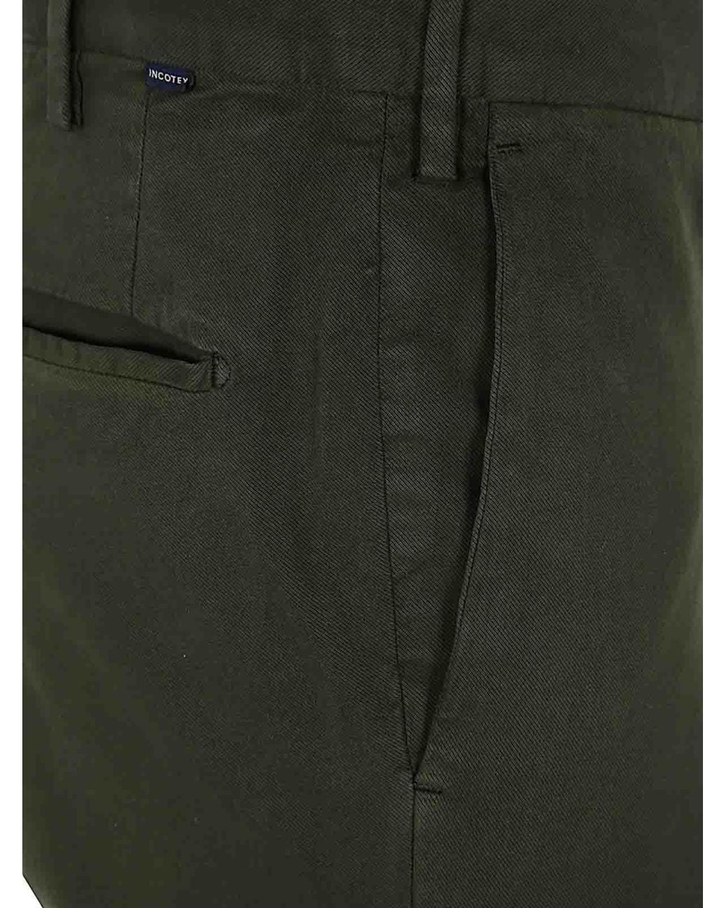 Incotex Black Casual Pants for men