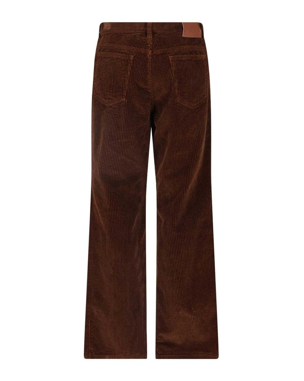 Marni Brown Velvet Trousers for men
