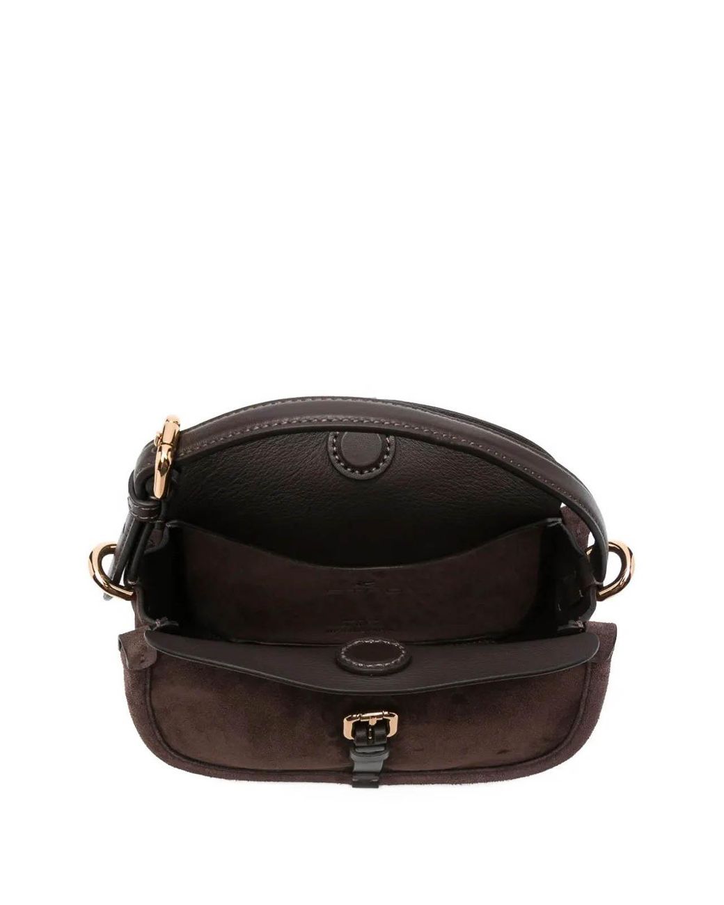 Etro Black Pony S Suede Crossbody Bag