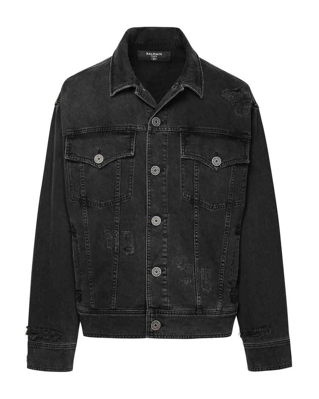 Balmain Black Denim Jacket for men