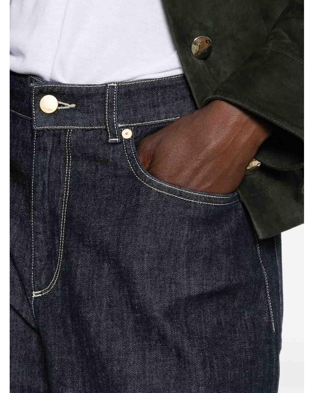 Max Mara Blue Technical Occhio Trousers
