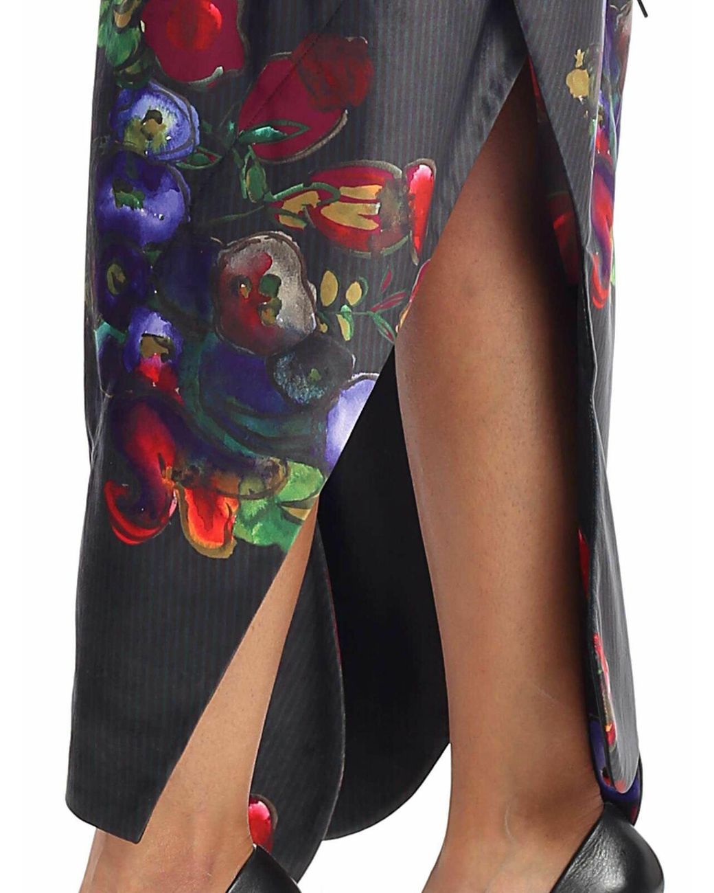 Vivienne Westwood Blue Skirt With Floral Print