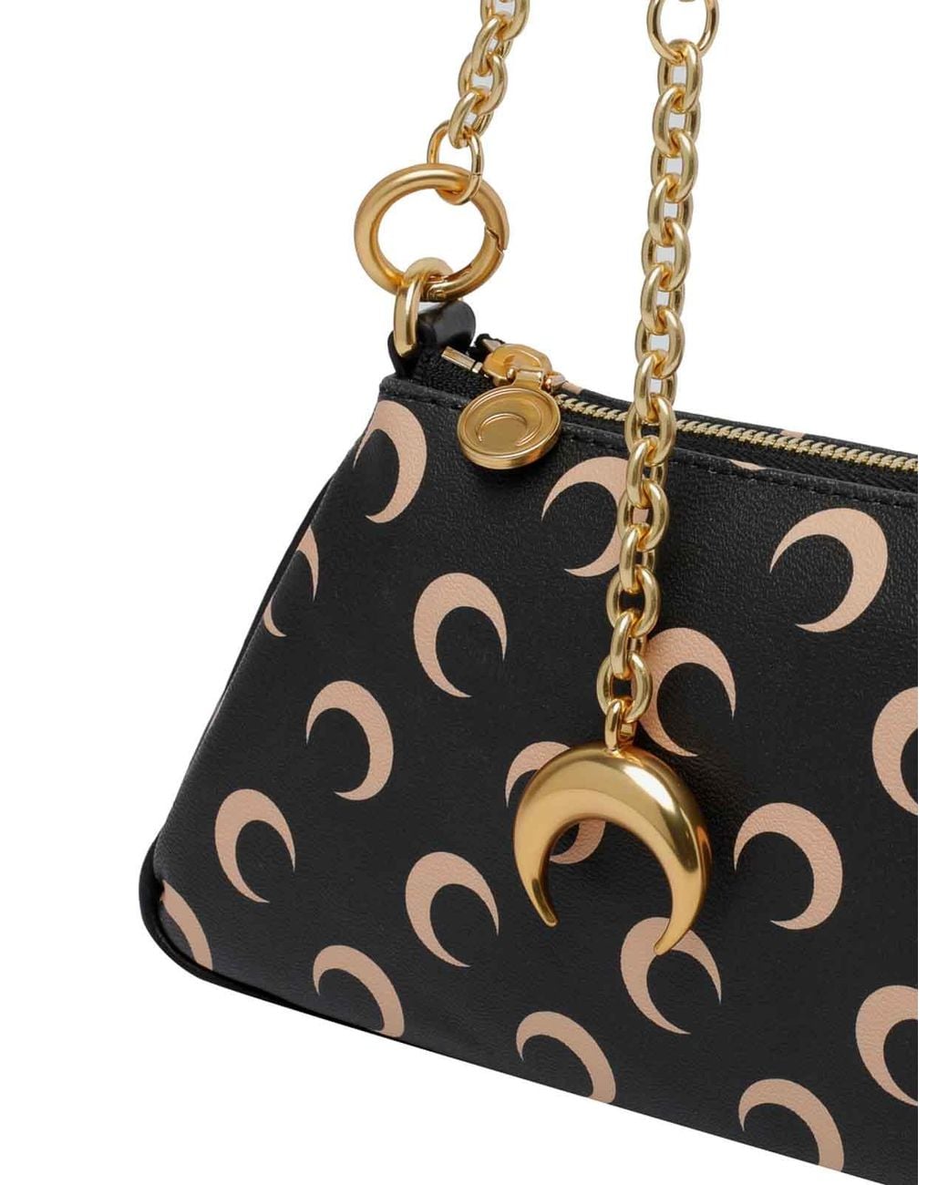 MARINE SERRE Black Moon Core Shoulder Bag
