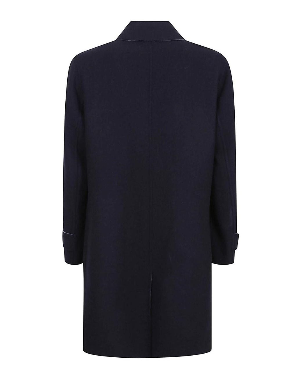 Eleventy Blue Buttoned Patch-Pocket Coat for men