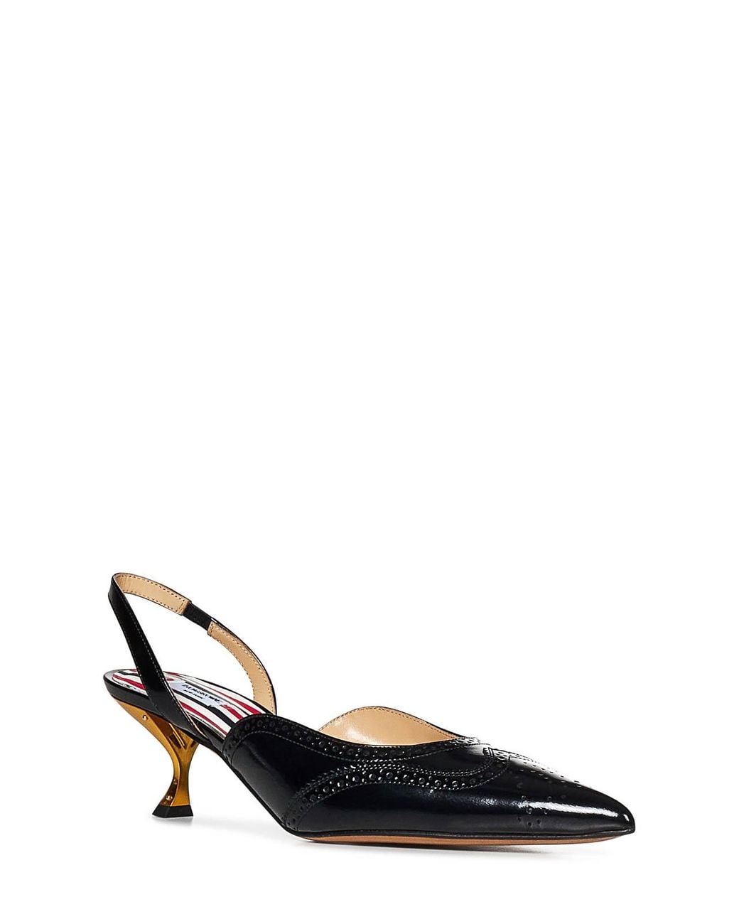 Thom Browne Black Slingback