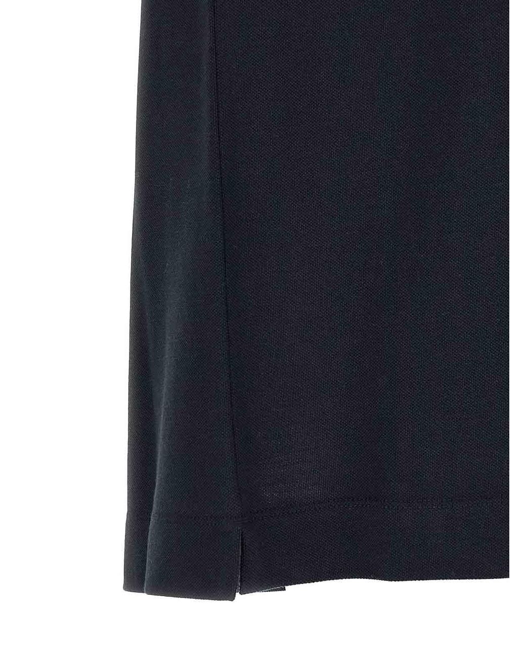 Zegna Black Polo Shirt With Pocket for men