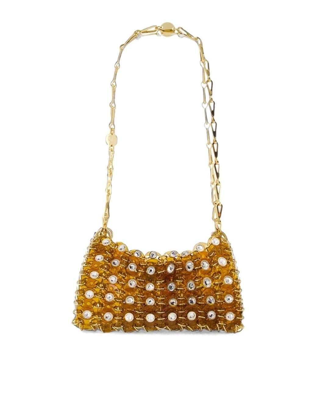 Borsa A Tracolla di Rabanne in Metallic