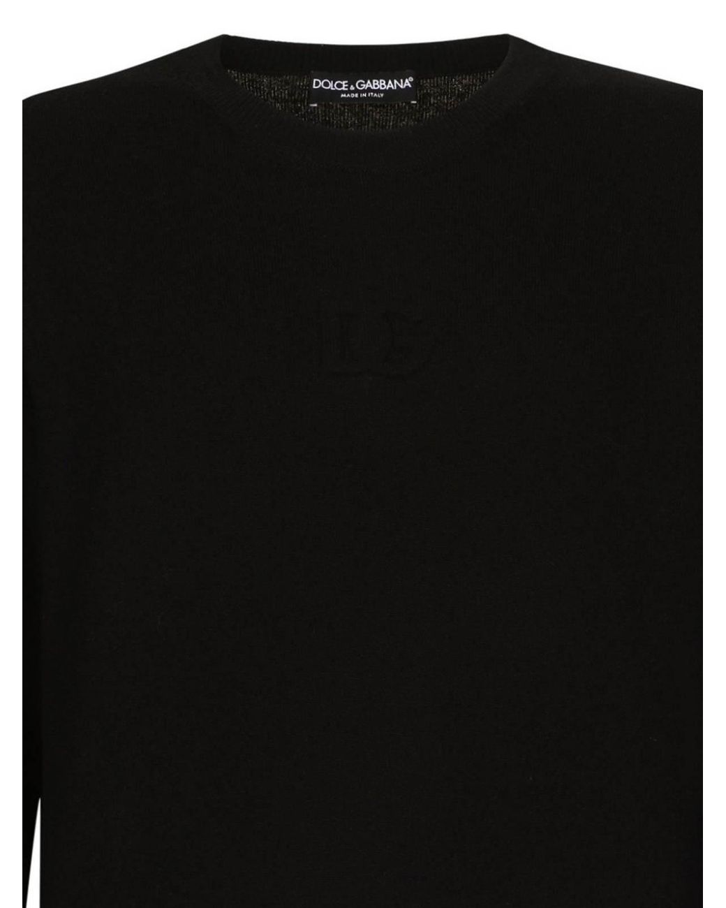 Dolce & Gabbana Black Crewneck for men