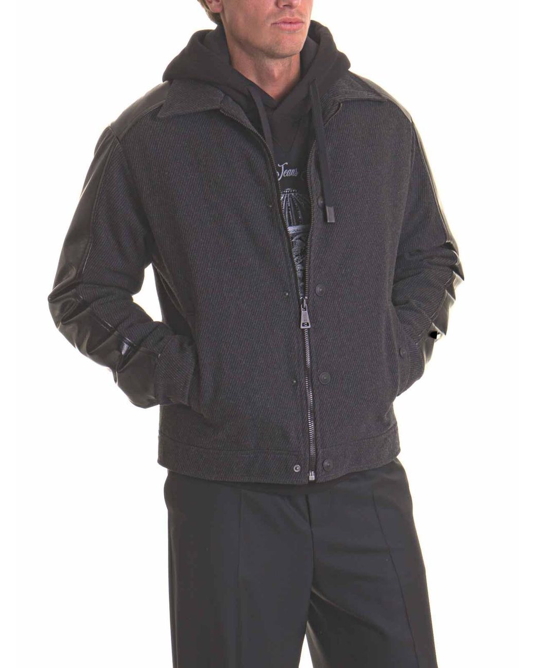 Versace Jeans Couture Gray Jacket for men