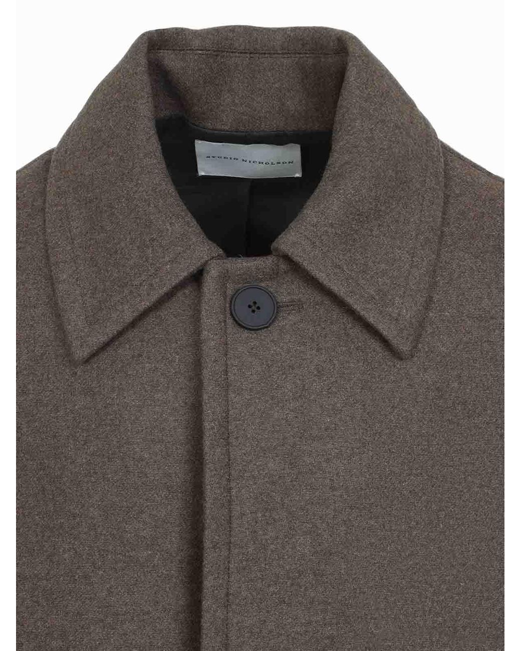 Studio Nicholson Brown Ady Overcoat for men