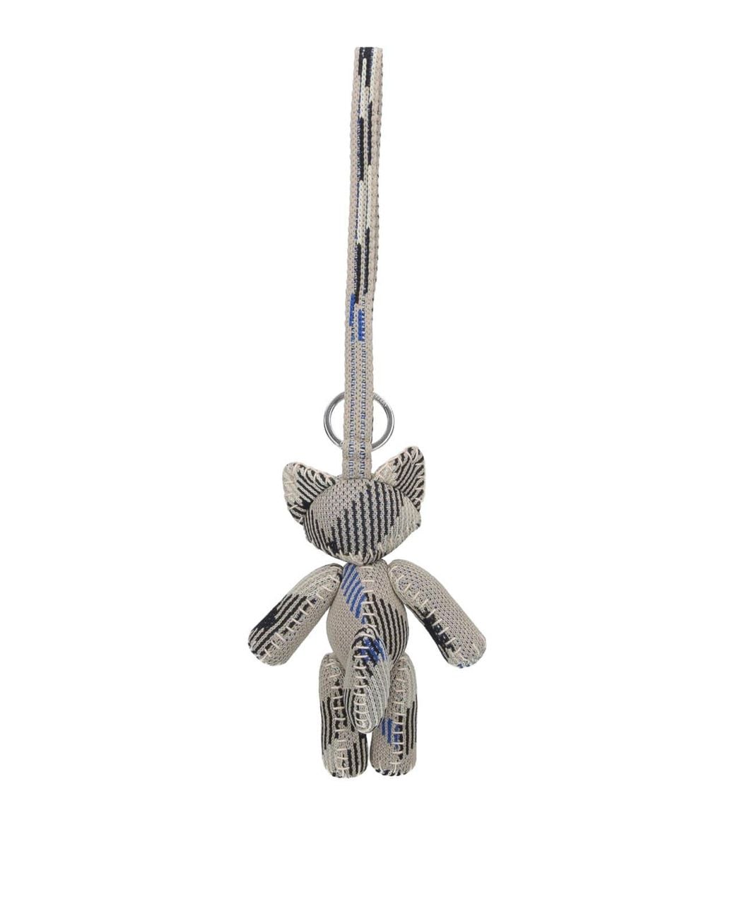 Burberry White Volpe Keychain Charm