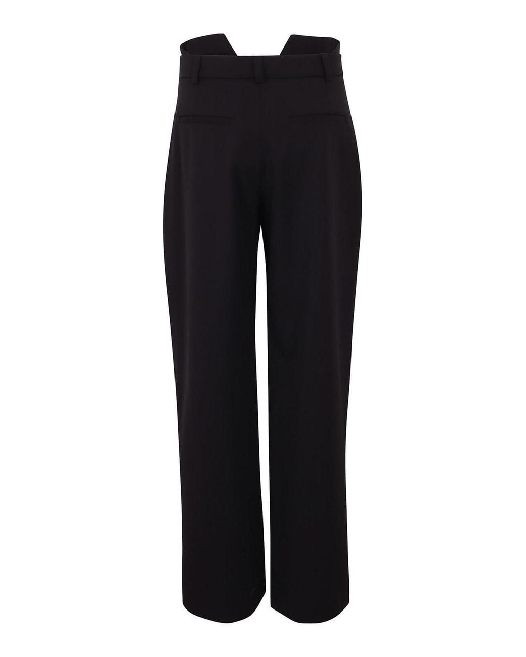 Ssheena Black Pleated Pants With Bustier Waist