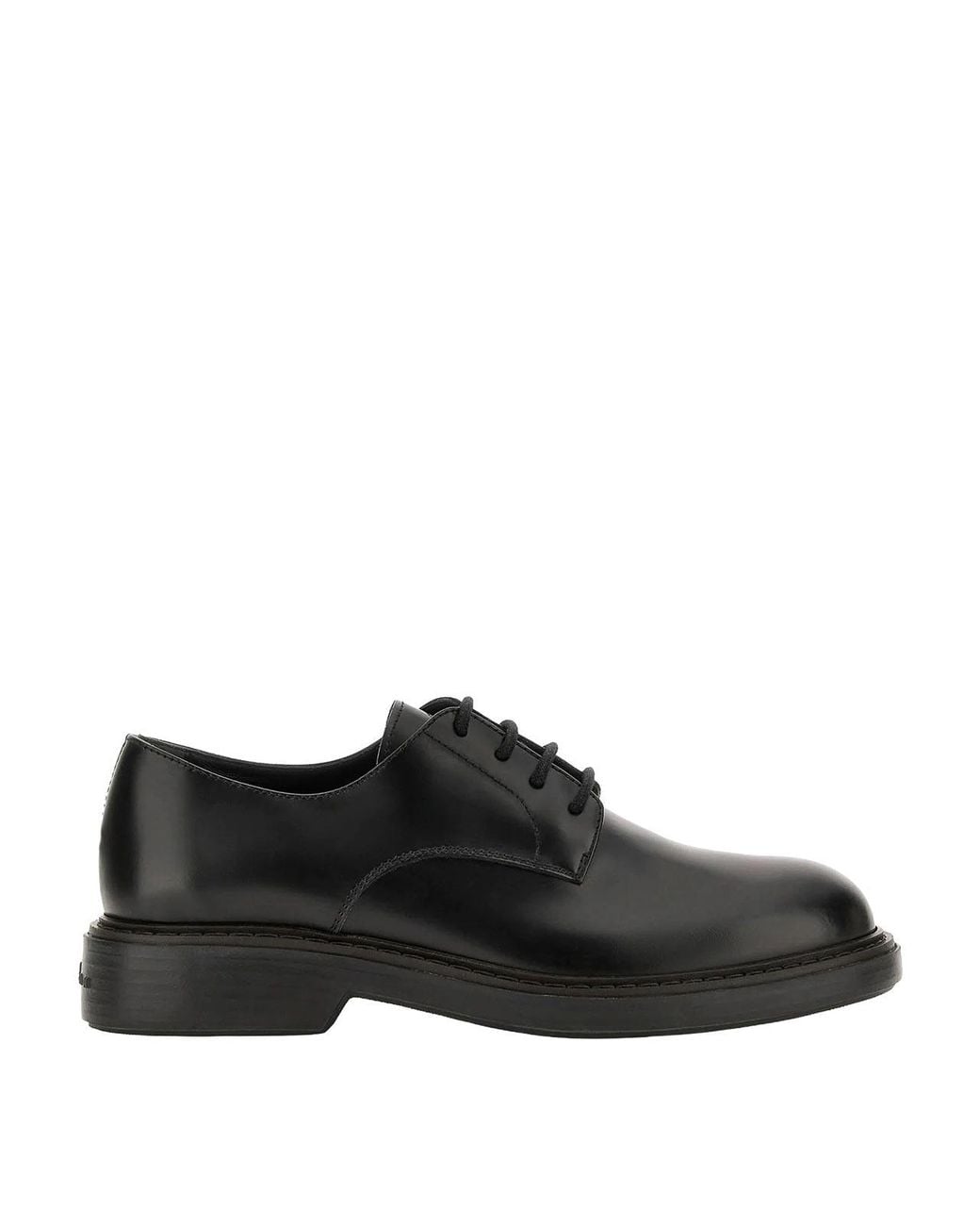 Hogan Black H704 Derby for men