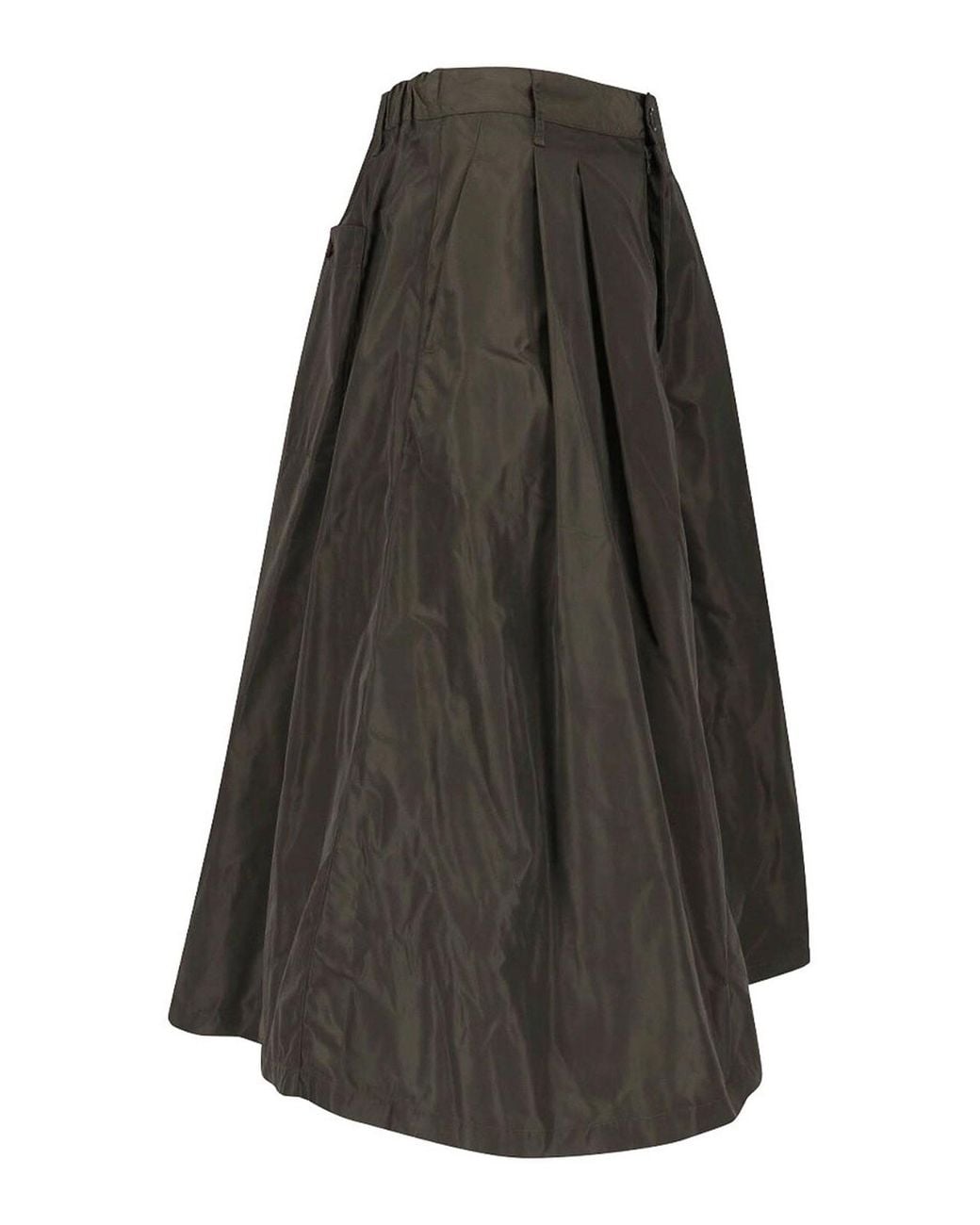 Aspesi Gray Midi Skirt