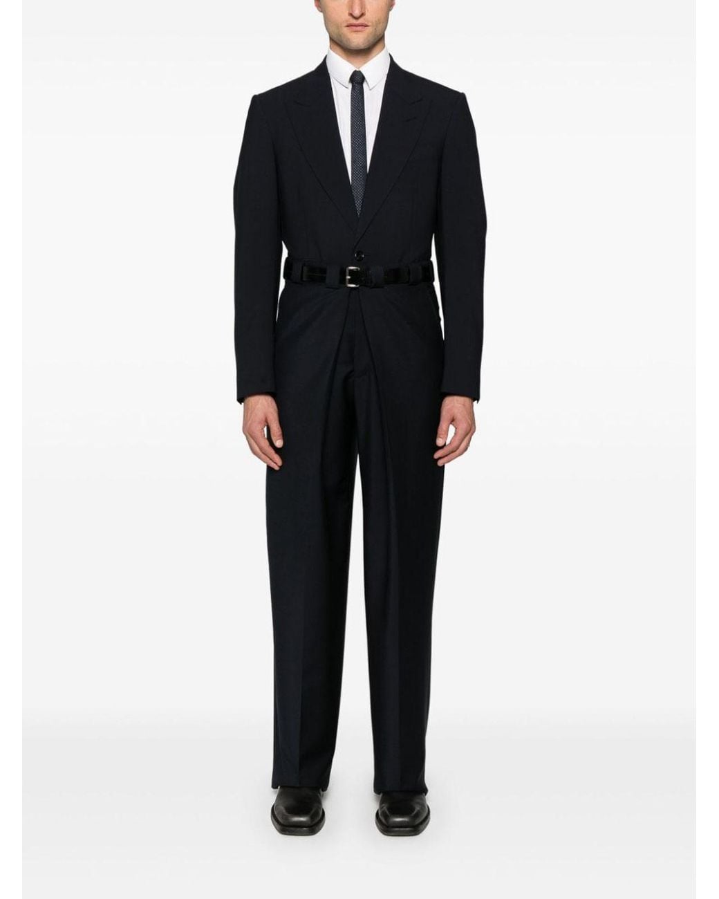 Givenchy Black Pleated Extra Large Chino Pants for men
