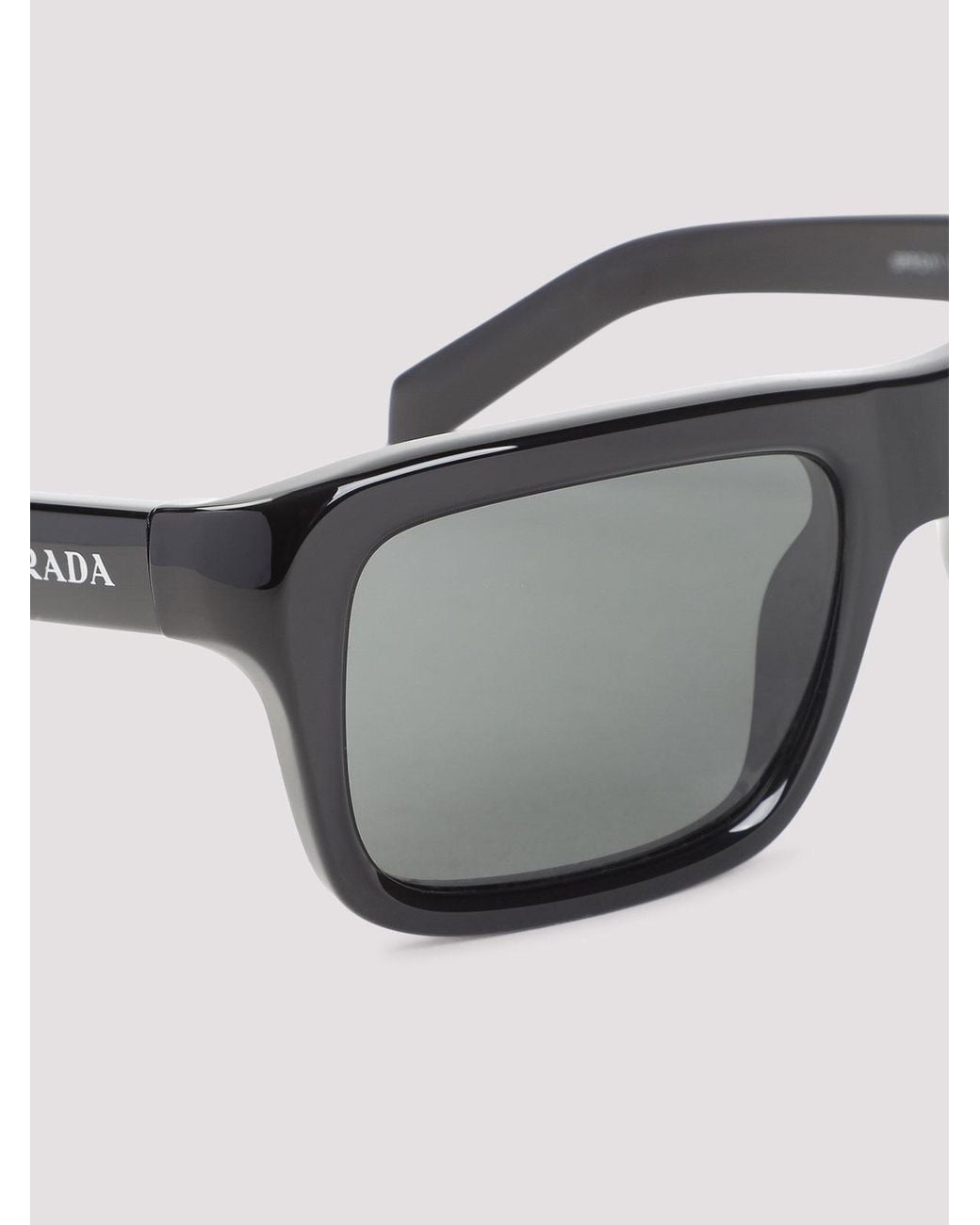 Prada Gray Eyewear Acetate Sunglasses for men