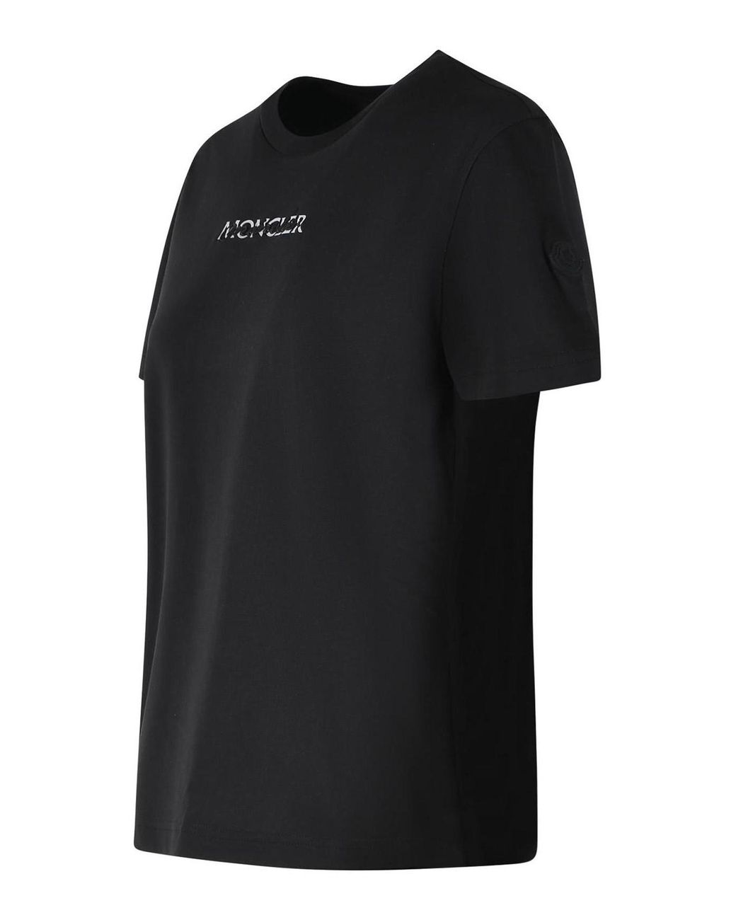 Moncler Black Cotton T-Shirt
