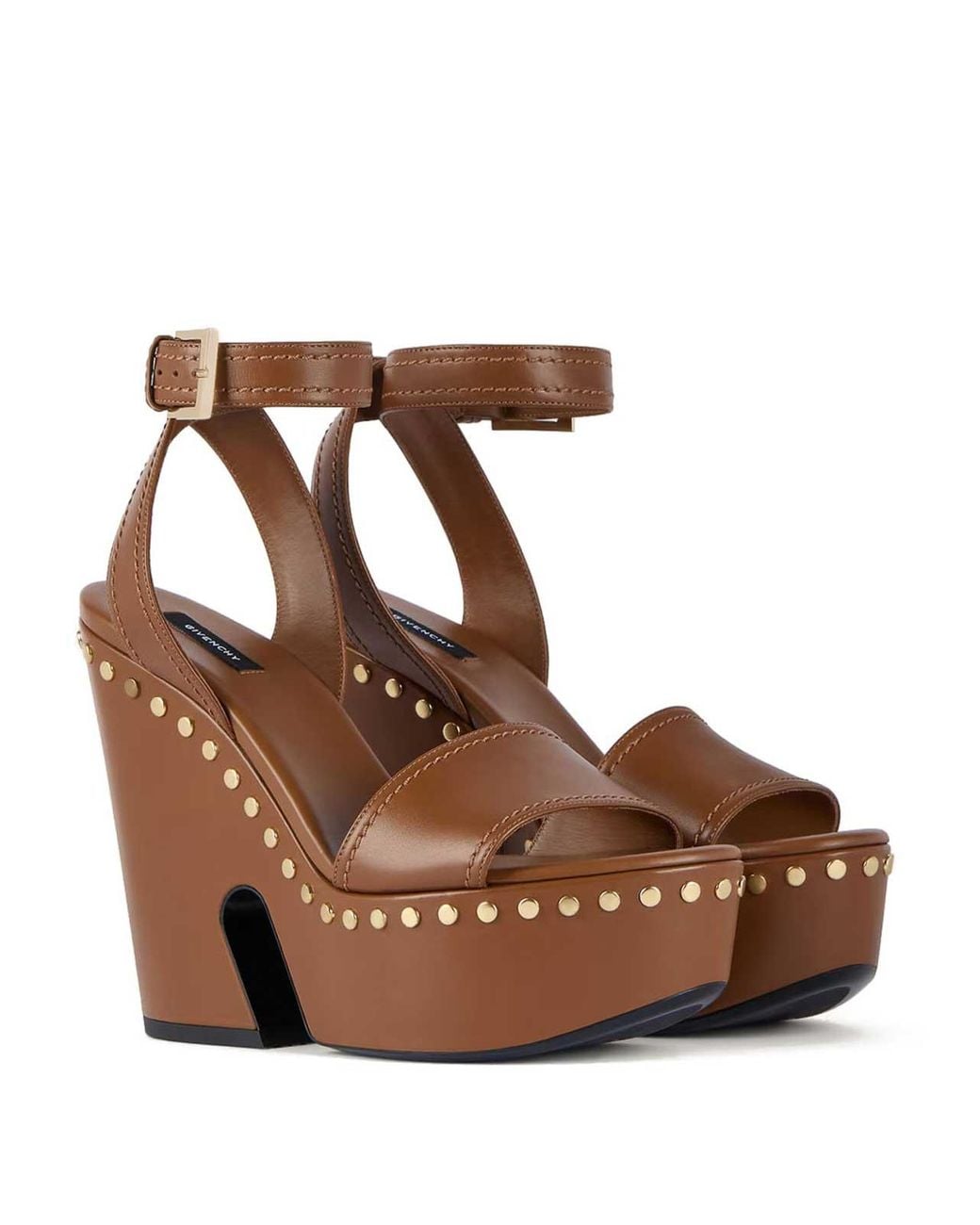 Givenchy Brown Clog Leather Platform S