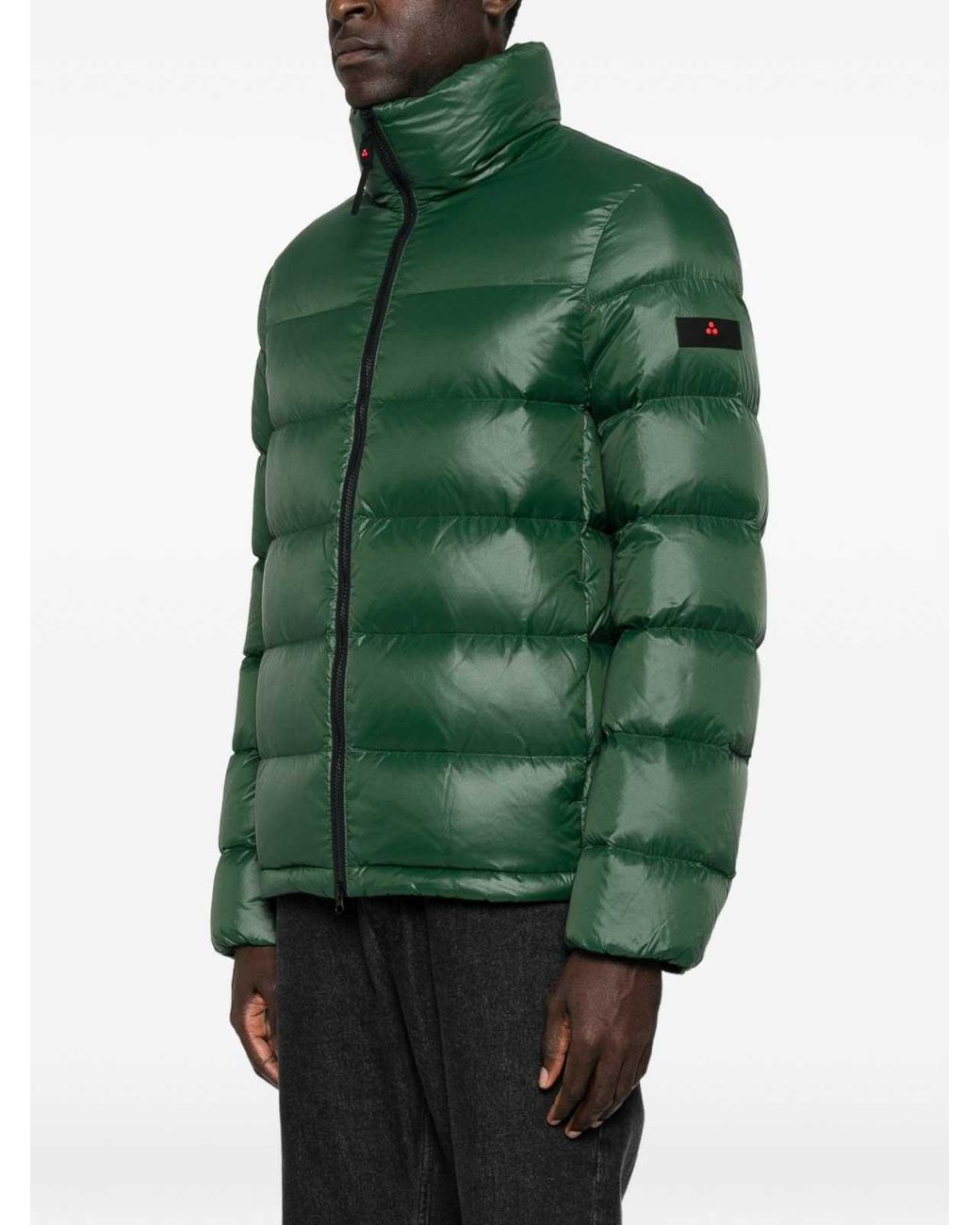 Peuterey Green Keke Puffer Jacket With Pockets for men