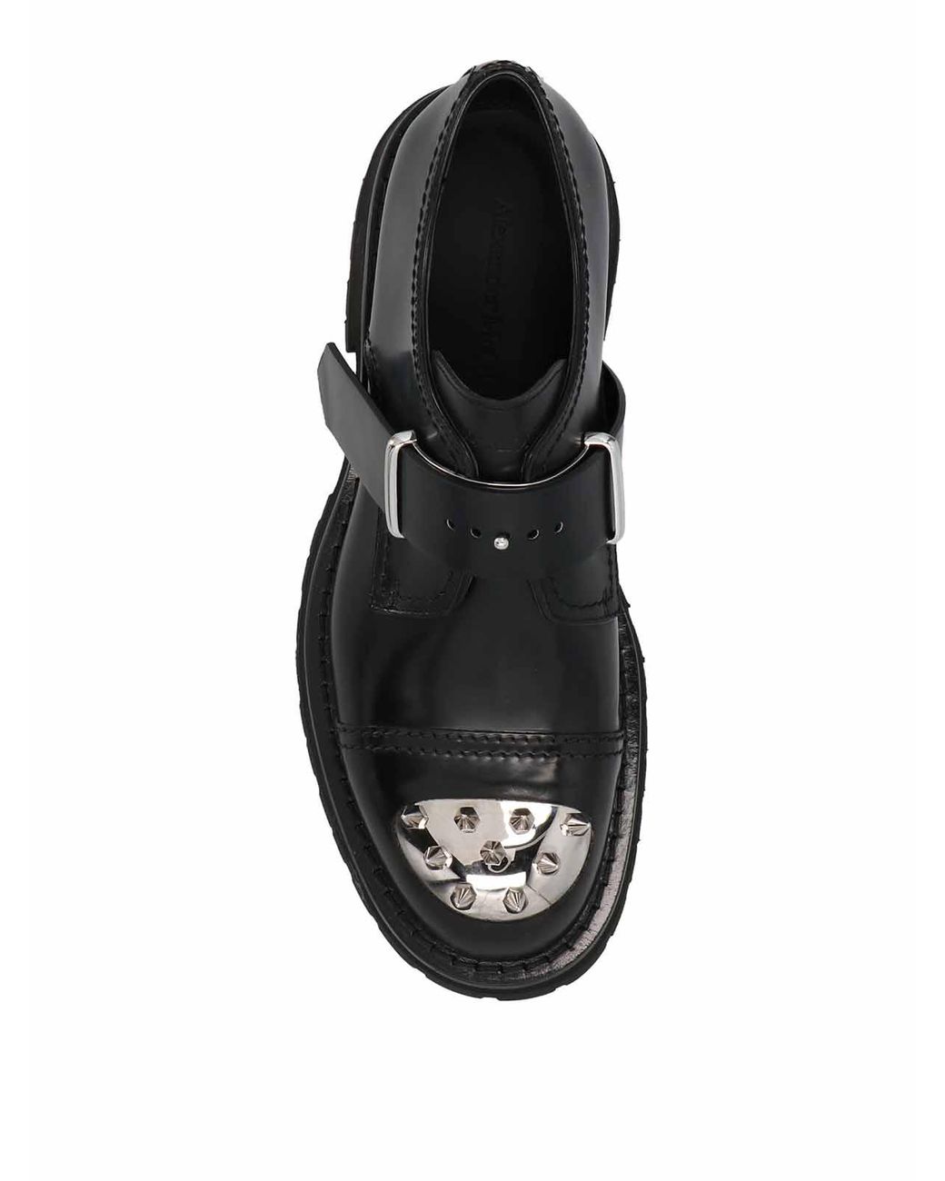 Monks Con Borchie di McQueen in Black da Uomo
