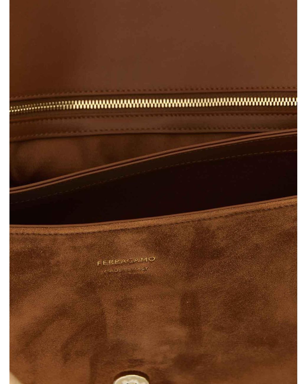 Ferragamo Brown Th L Shoulder Bag