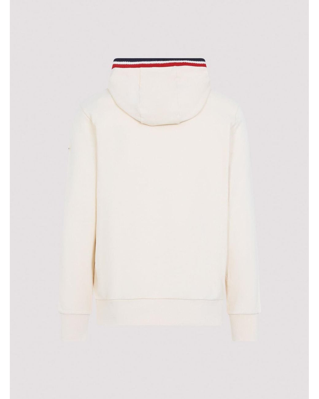 Moncler White Sweater Hoodie for men