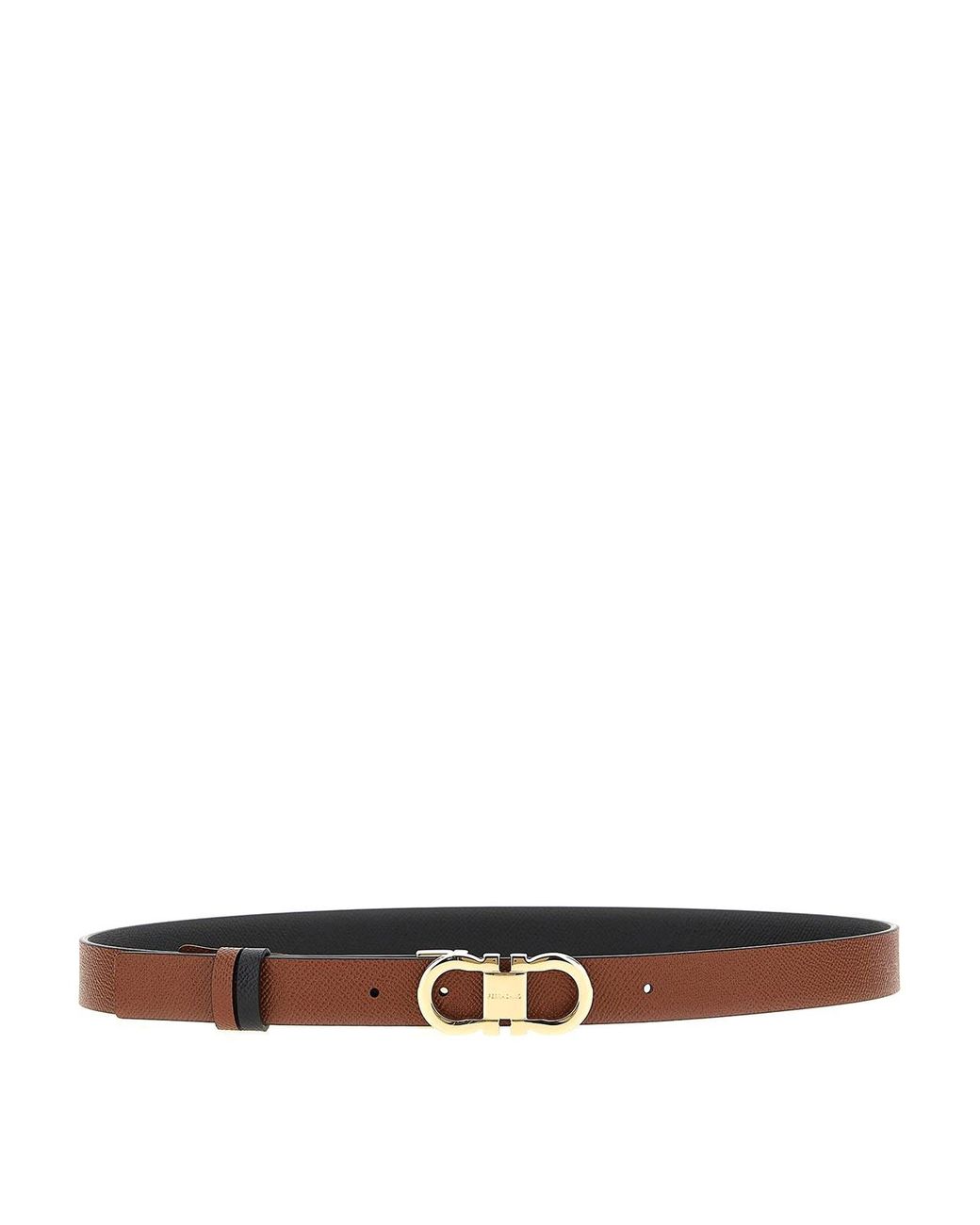 Ferragamo White Reversible Belt