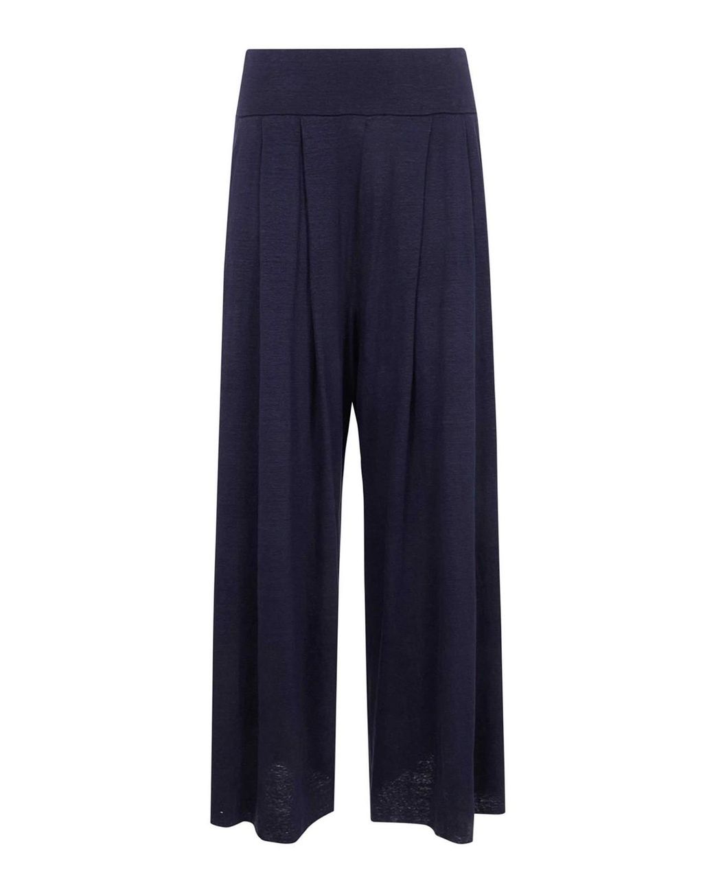 Labo.art Blue Bubi Lieto Linen Wide Leg Trousers