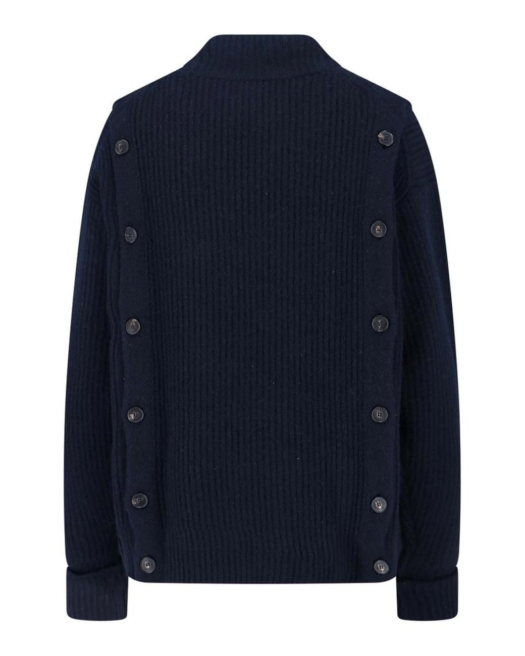 Setchu Blue Wool And Cashmere Blend Sweater