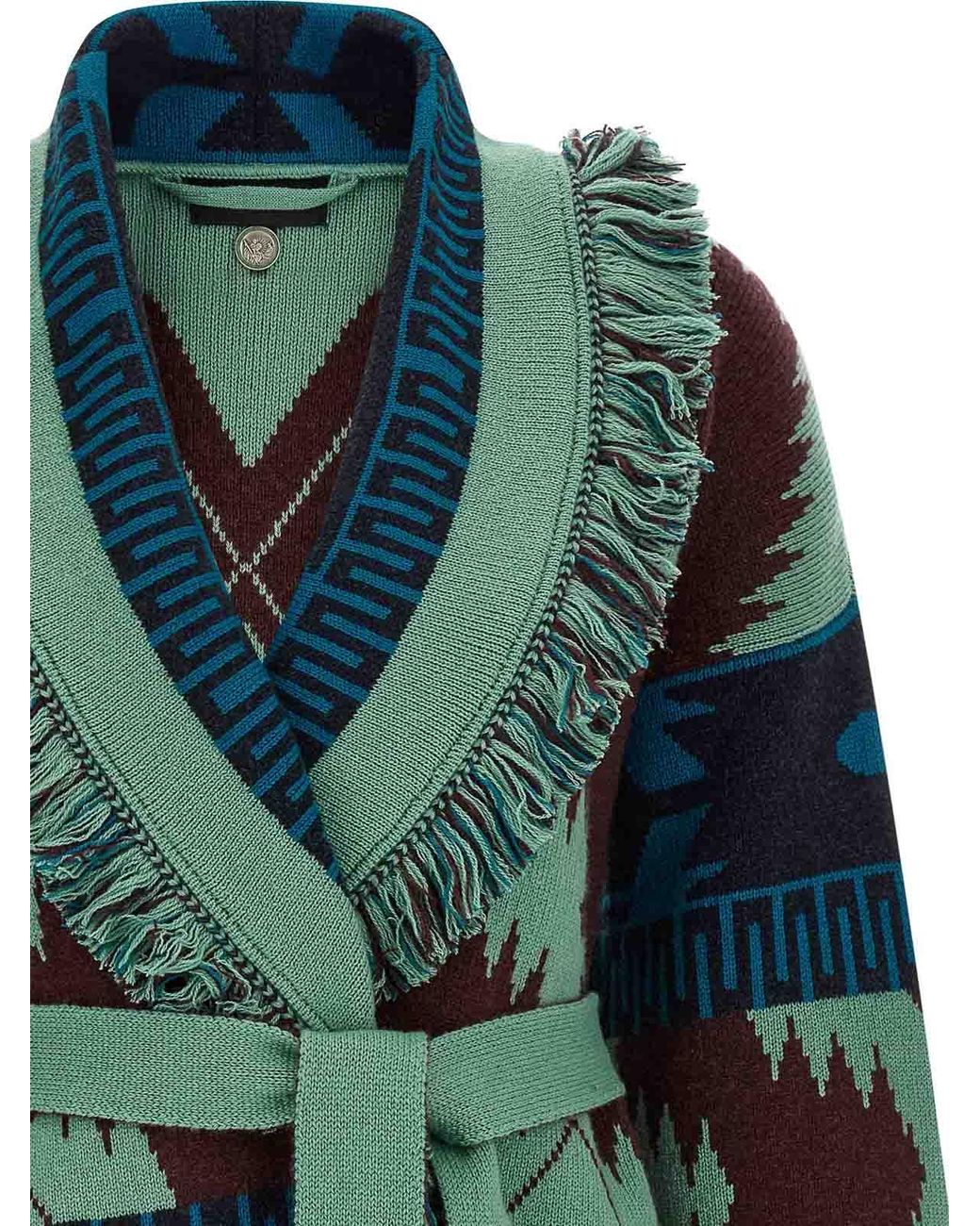 Alanui Green Cardigan