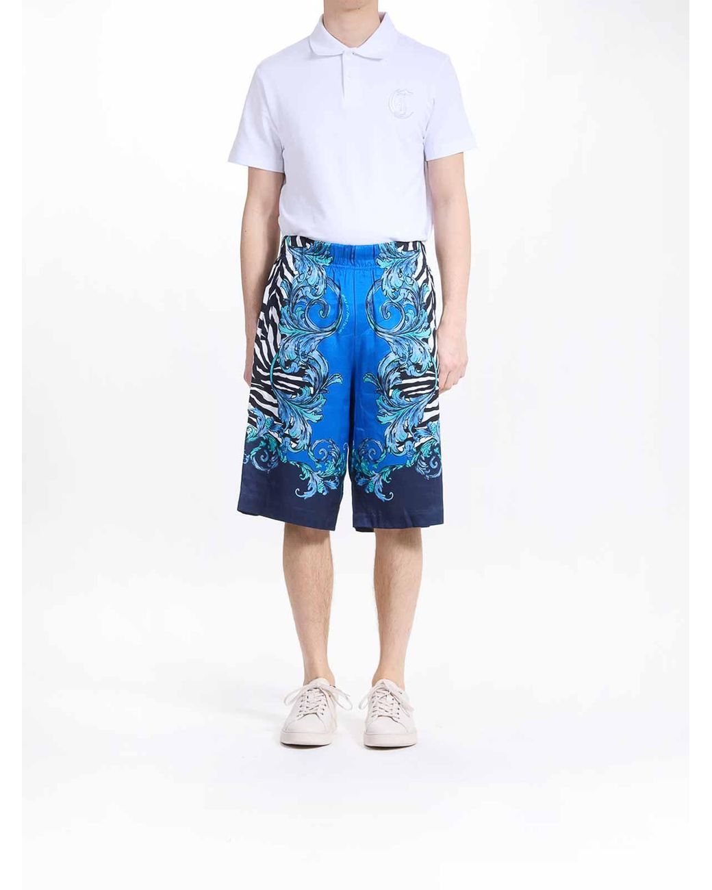 Versace Jeans Couture Blue Sabra Baroque Short for men