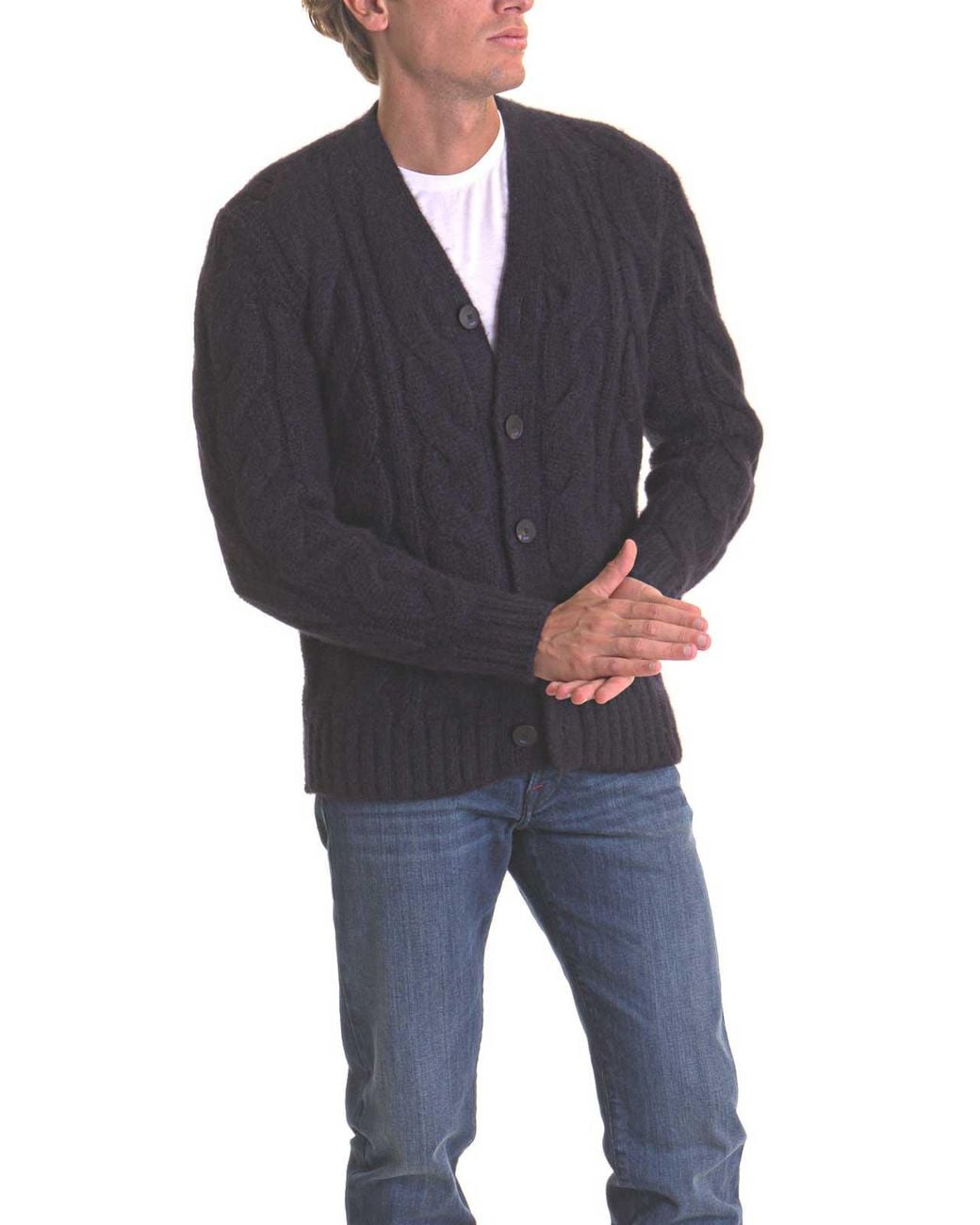 Pull Col Rond Kiton pour homme en coloris Blue
