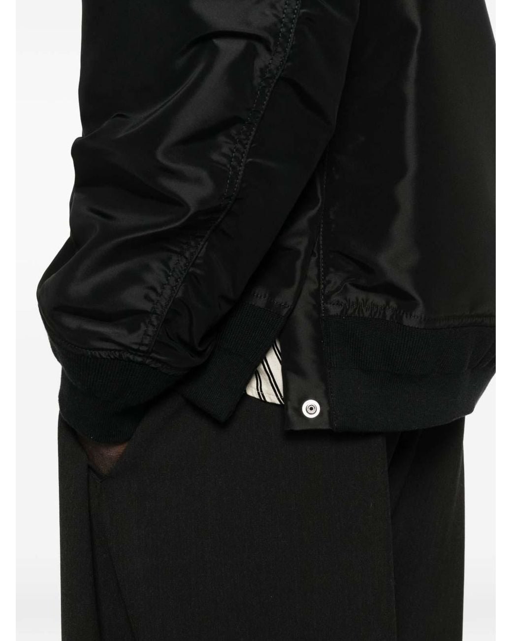 Sacai Black Short Jacket for men