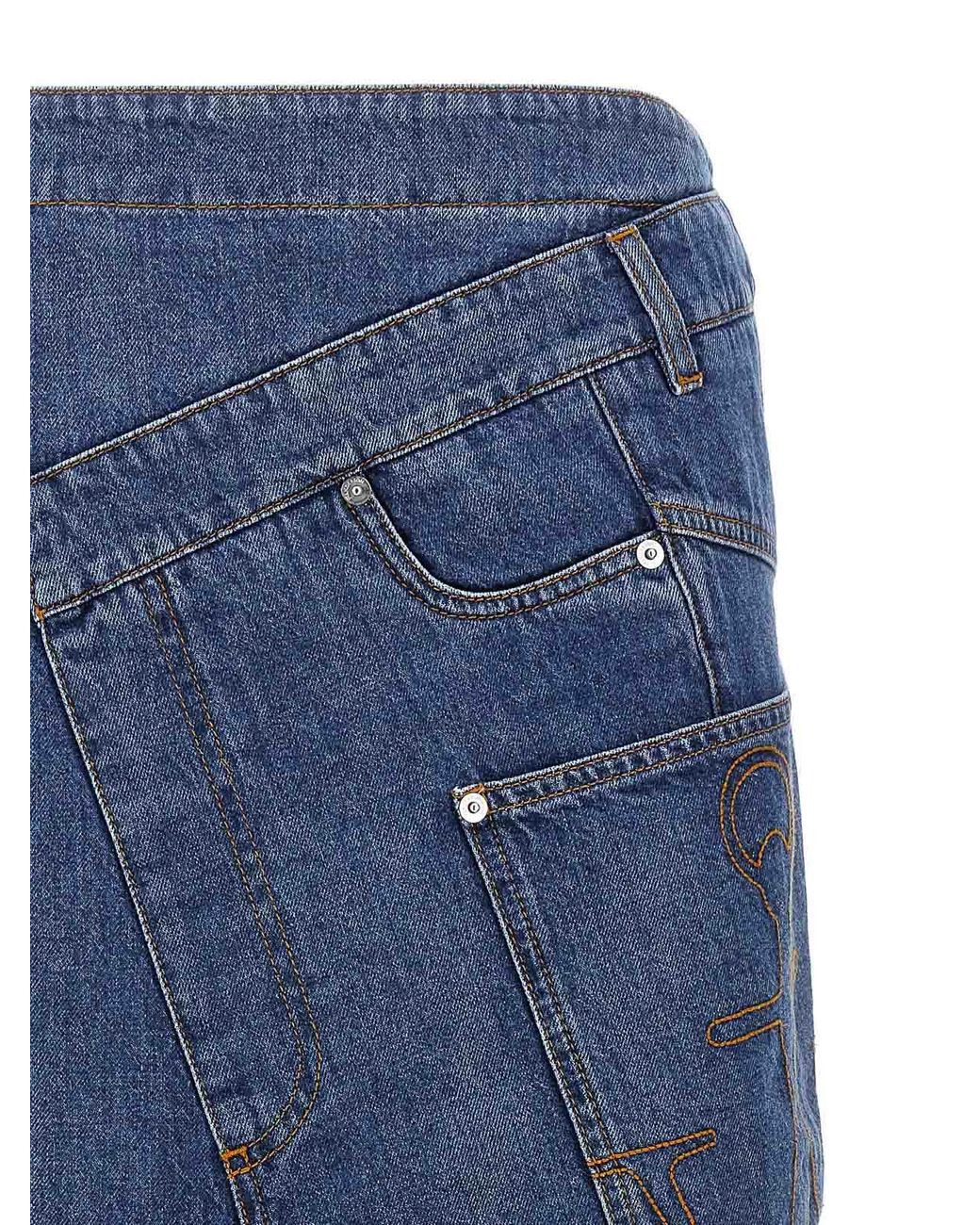 J.W. Anderson Blue Midi Skirts