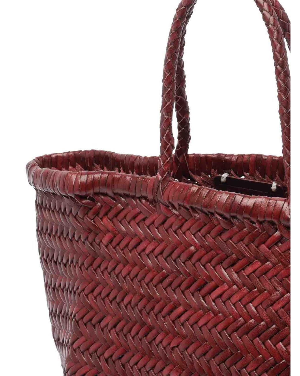 Dragon Diffusion Red Small Bamboo Triple Jump Handbag