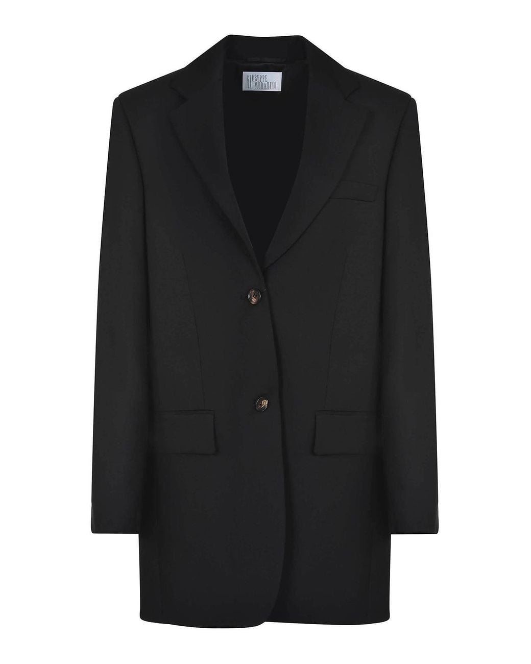 GIUSEPPE DI MORABITO Black Jacket Made Of Wool