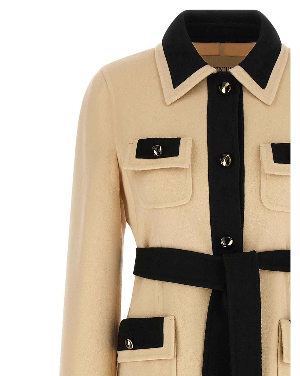 Valentino Garavani Natural Wool Coat