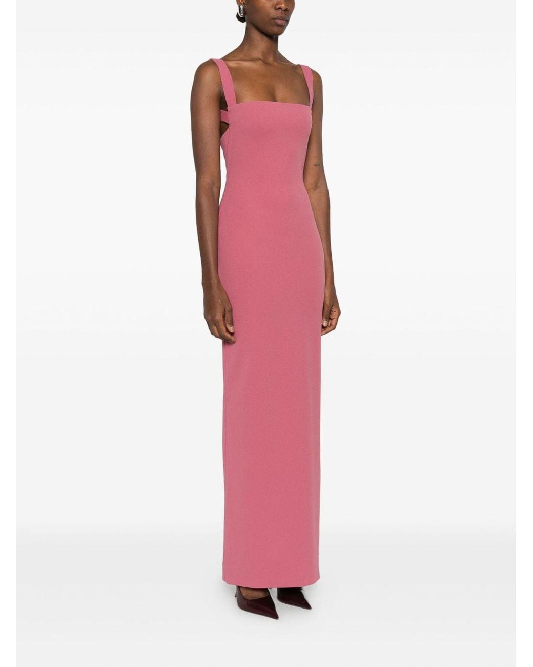Solace London Pink Joni Maxi Dress